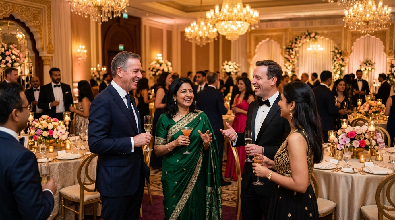 High-profile business networking and gala cocktail dinner