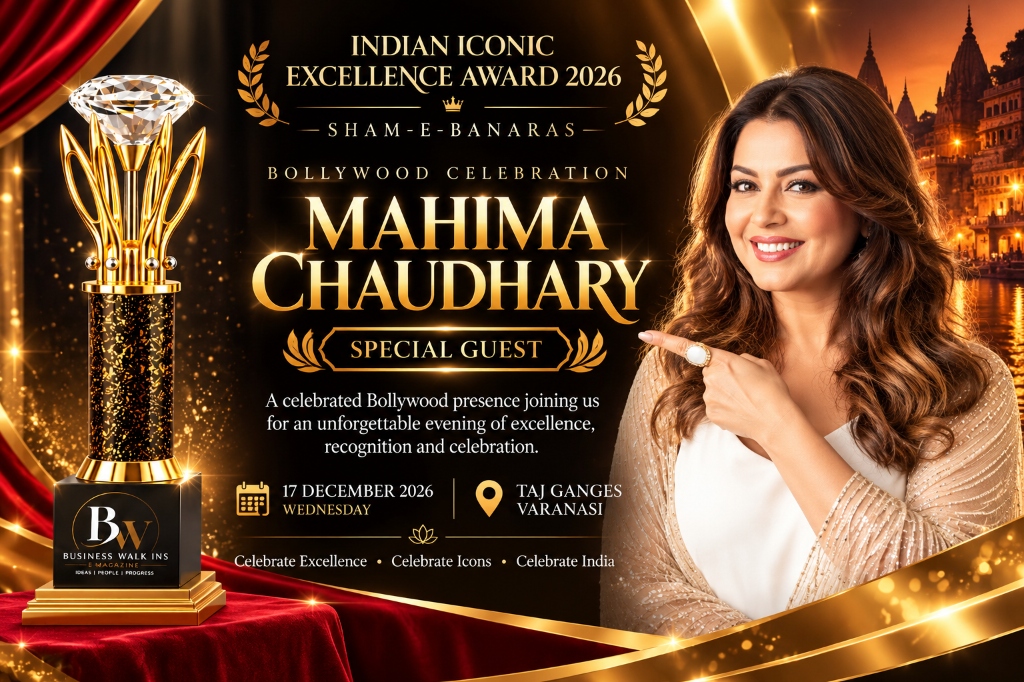 Indian Iconic Excellence Award 2026 — Sham-e-Banaras | Special Guest Mahima Chaudhary | 17 December 2026, Taj Ganges, Varanasi